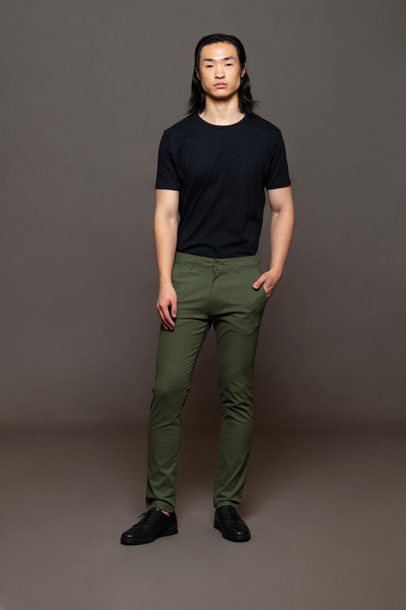 3304VM - BORG DENIMWEAR REGULAR FIT VERDE MILITAR